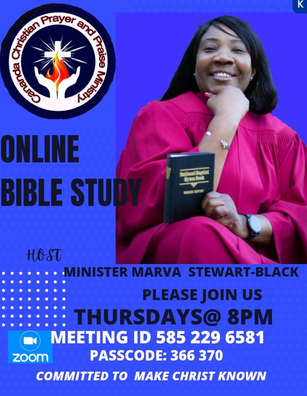 Online Bible Study every Thursday @ 8pm